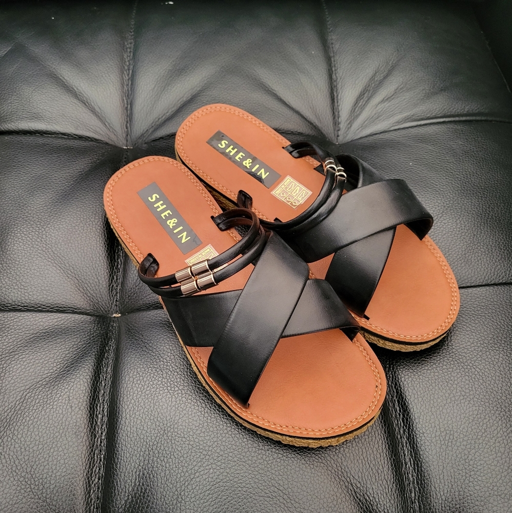 New in box Shein Sandals size 37